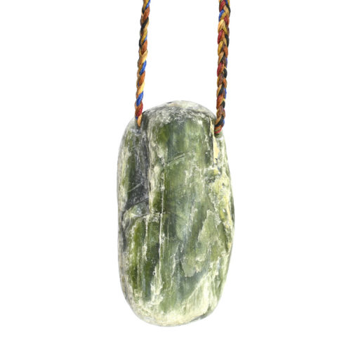 whole Tangiwai Pounamu pebble pendant